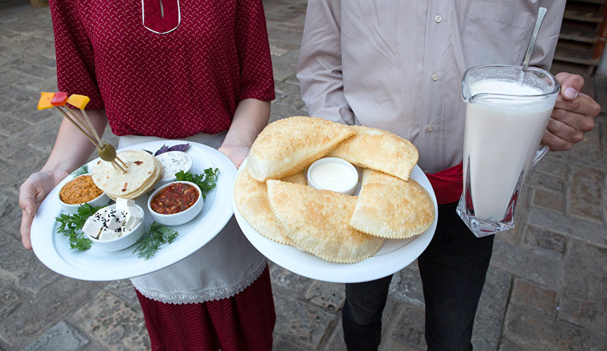 Cheburek, or chiy berek, translates from Crimean Tatar as “meat pie”