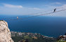 The suspension bridge at Mount Ai-Petri