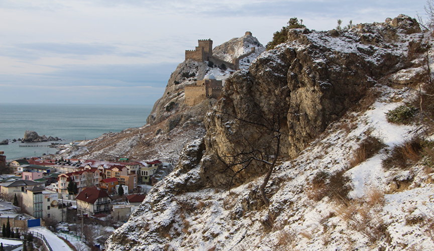 Genoese fortress in winter